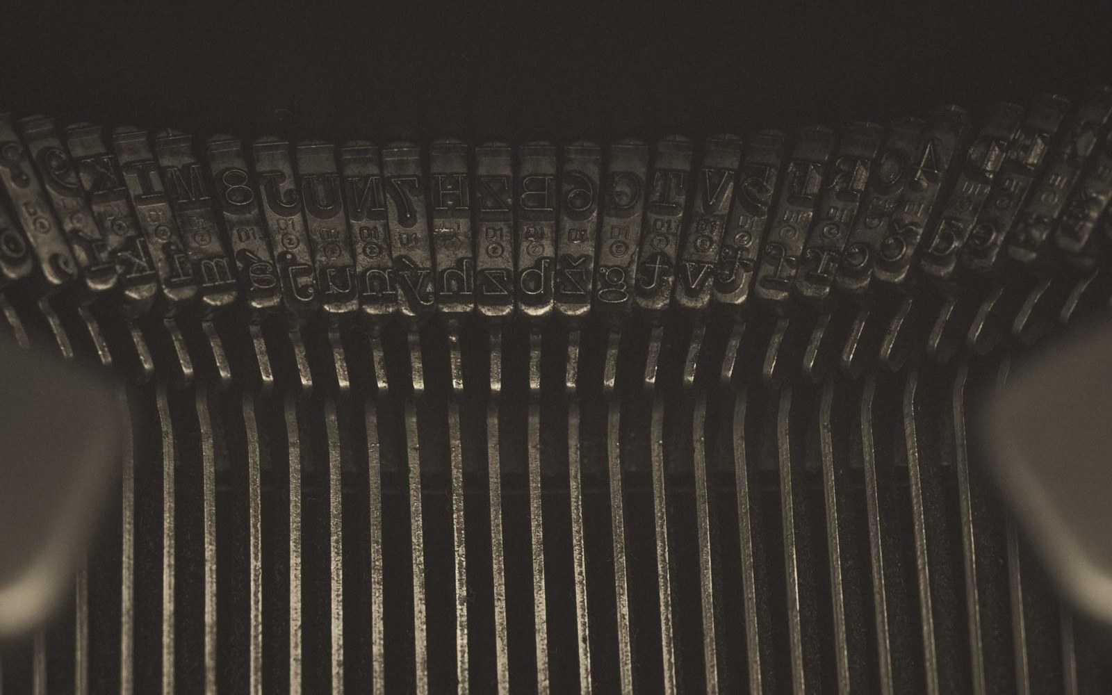 A compositor's stick with type in it